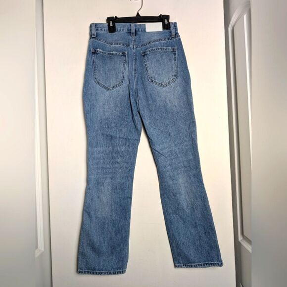 Pistola Jeans straight leg distressed knees light wash sz 26 - Picture 2 of 7